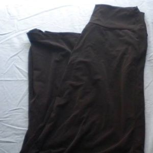 Dark brown gaucho pants